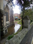 The Vestey Ring in a wet St Mary-le-Tower churchyard for the open day.