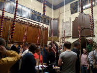 A busy ringing chamber at the last St Mary-le-Tower practice of 2019!