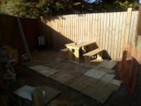 Our new ‘patio’.