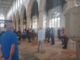 The draw for the Guild Six-Bell Striking Competitions at Blythburgh.