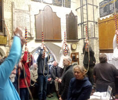 Ringing at St Mary-le-Tower for the South-East District Practice.