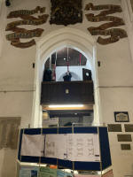 Last ringing on the old gallery at St Clement's in Ipswich plus plans. (taken by Katharine Salter).