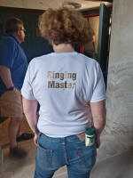 Katharine Salter's Ringing Master shirt.