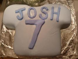 Josh's birthday cake, made by Ruthie!