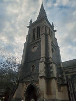 My view of St Mary-le-Tower before I joined the practice this evening.