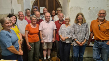 Most of those present at Pettistree practice this evening (taken by Mike Whitby)