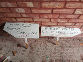 Signposts for the Suffolk Guild Striking Competitions.
