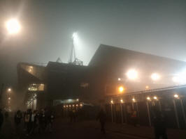 An increasingly foggy Portman Road tonight!