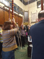 Ringing at St Mary-le-Tower for Christmas ringing in Ipswich.