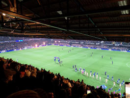 At the Ipswich Town Vs Leicester City match tonight.