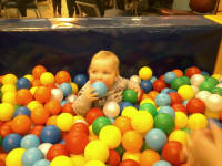 Alfie in the ball pit at Play2Day.