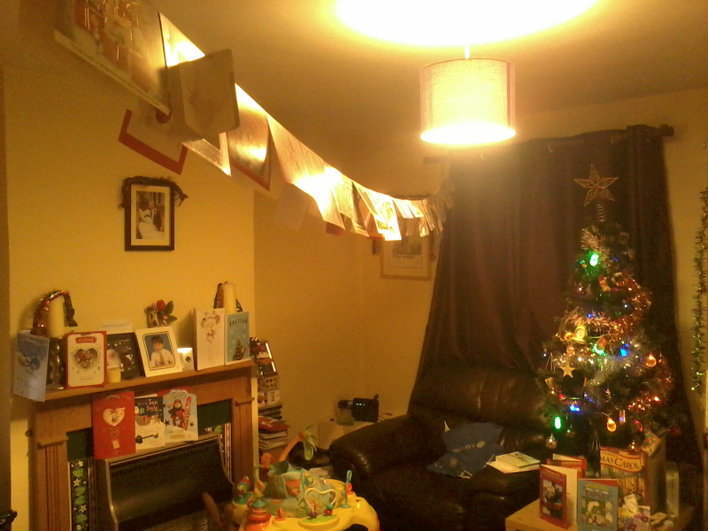 Our Christmas decorations on twelfth night.