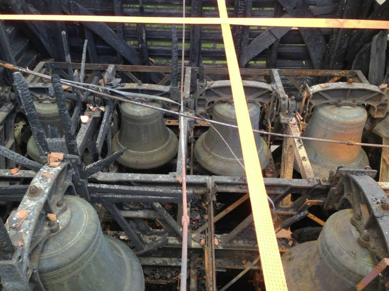 Ropley bells after the fire.