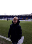 Alfie at his first Ipswich Town match.