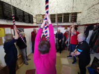 Ringing at Great Barton for the NW District Practice. (taken by Neal Dodge)