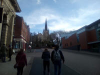 Ruthie, Laura & Colin making their way to the church from The Black Country Arms.