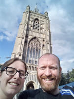 Ruthie & me outside St Peter Mancroft.