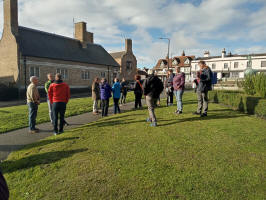 Ringers outside at Braintree for Ridgman Trophy.