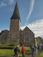 Ringers outside at Braintree for Ridgman Trophy.