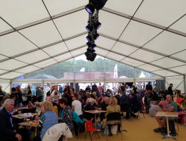 The St Edmundsbury and Ipswich Diocese tent at the Suffolk Show.