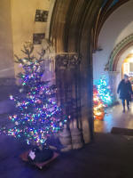 Some of the other trees at the Ipswich Minster Christmas Tree Festival.