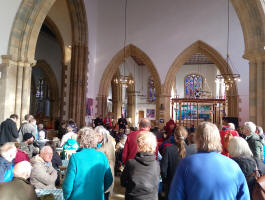 Gathered for the results at Great Yarmouth for the George W Pipe 12 Bell Competition.
