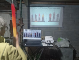 Having a go on Gavin's simulator.