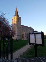 Rattlesden church as I left this evening.