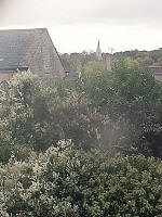 St Nicholas church in Islip from Thrapston ringing chamber.