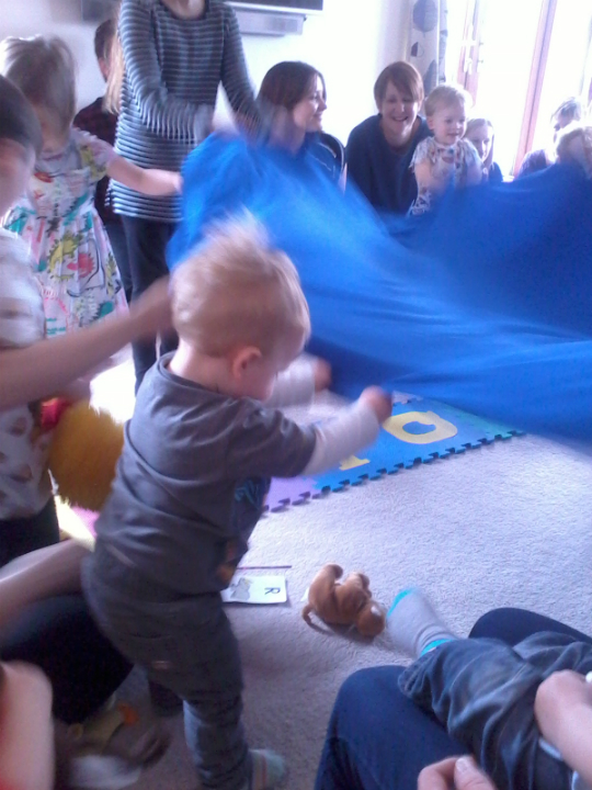 Alfie enjoying the birthday party.