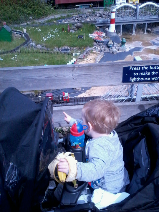  Alfie enjoying Colne Valley Railway.
