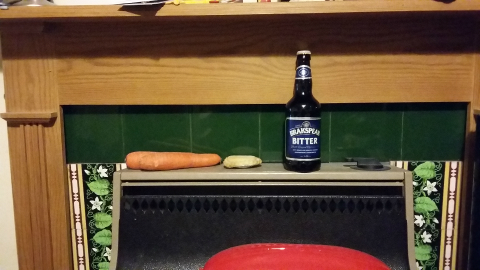 What Alfie left for Father Christmas and his reindeer.