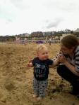 Alfie & Ruthie on Broadstairs beach.