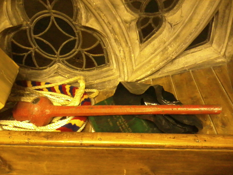 Broken tenor at St Mary-le-Tower.