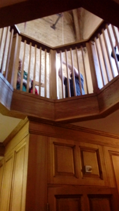 The ringing chamber at Canewdon from below!