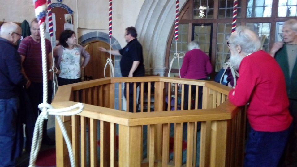 The ringing chamber at Canewdon from inside!