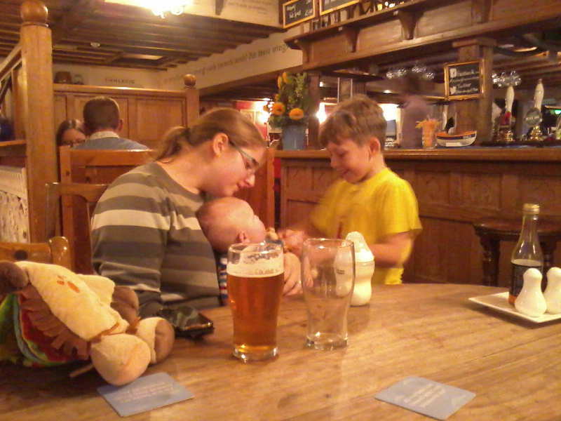 Ruthie, Alfie & Mason in The Cherrytree.