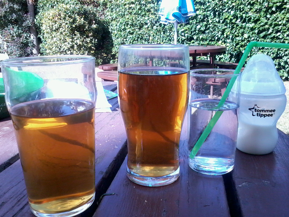 What a round of drinks at a beer festival looks like for us these days!