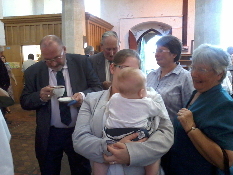 The family at Combs for Ruthie's confirmation.