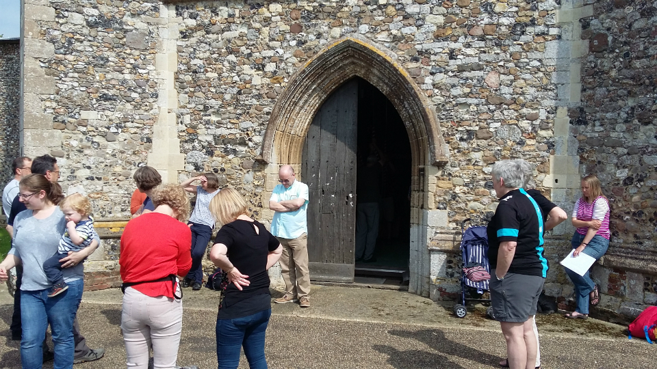 Outside at Dennington during the SE District Practice.