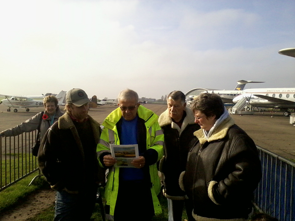 Kate getting briefed before she went up.