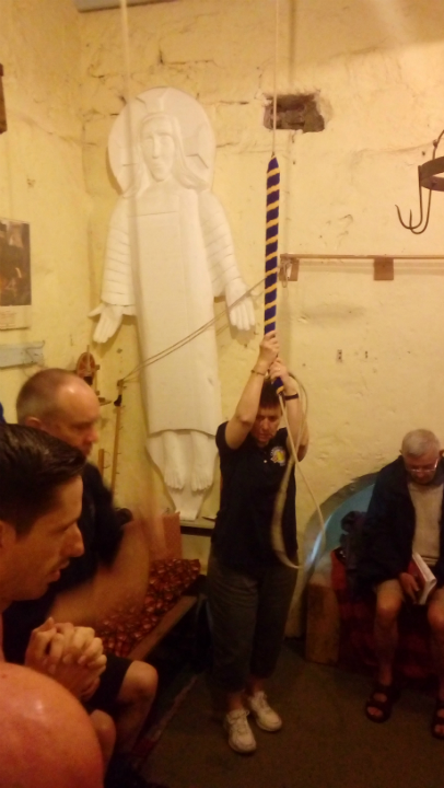 Ringing at Elton with the polystyrene mummy!