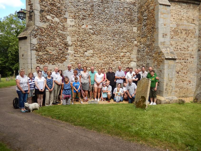 Tour Photograph outside Graveley.
