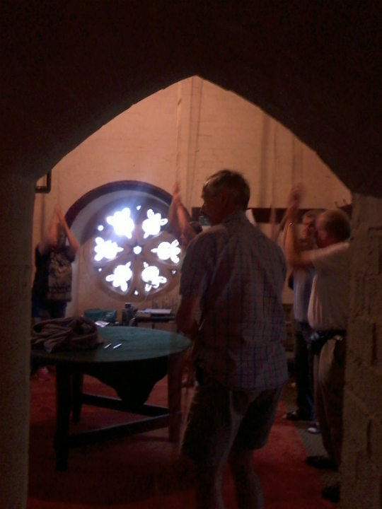 Rambling Ringers ringing at Haddenham.