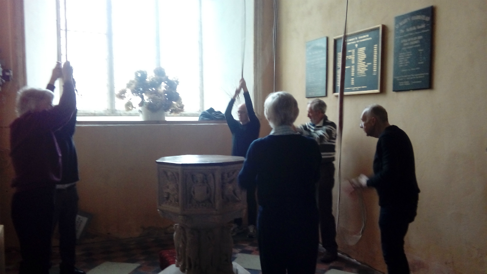 Ringing at Harkstead on the Woodbridge Ringers' Outing