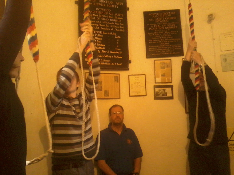 Ringing on the South-East District Outing at Intwood.