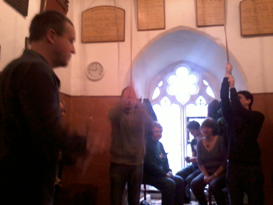 Ringing at St Matthew's in Ipswich for the South-East District Practice.