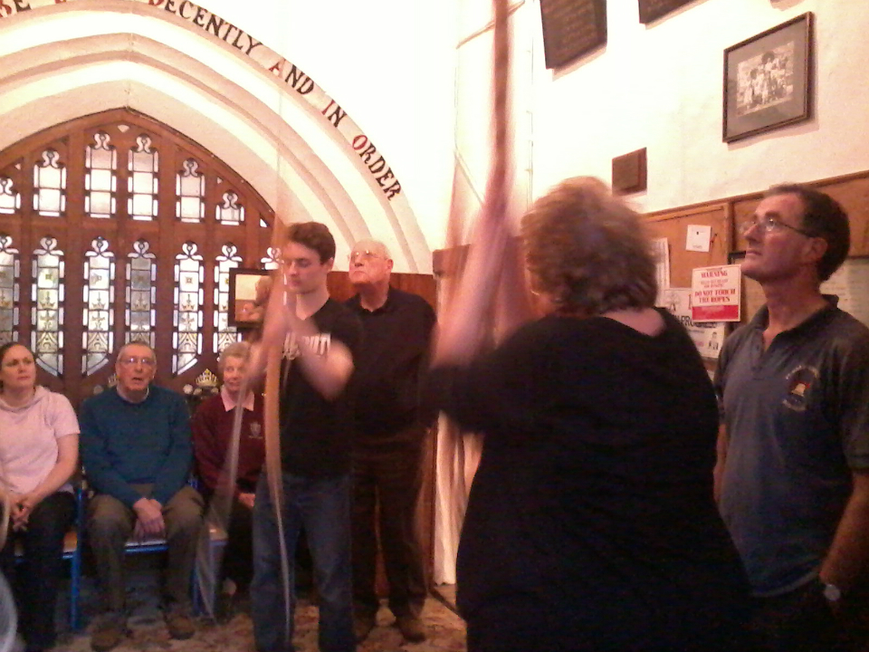 Ringing at St Matthew's in Ipswich for the South-East District Practice.