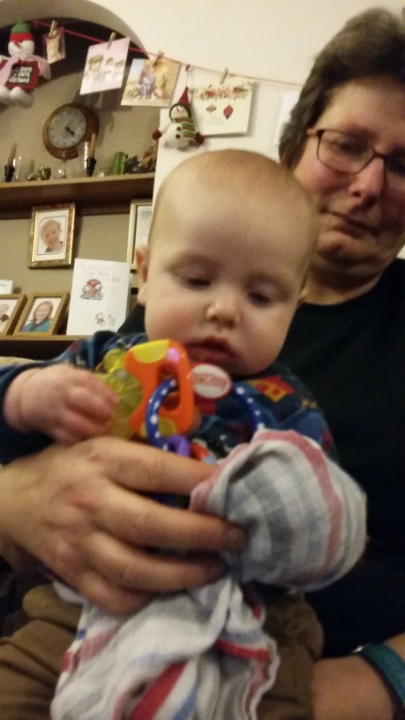  Joshua with his Gran.