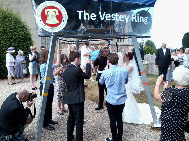 Ian & Claire ringing on The Vestey Ring.